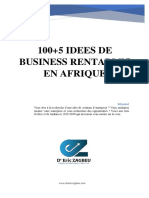 100+5 IDEES DE Business Rentables en Afrique: Résumé