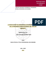 Tesis - La Educacion y El Desarrollo Economico Social de La Provincia Constitucionaldel Callo 2000-2013 Revisado