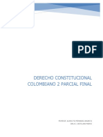 Derecho Constitucional Colombiano 2 Parcial Final