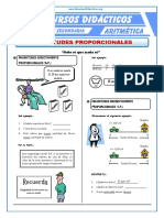 Problemas de Magnitudes Proporcionales para Tercero de Secundaria PDF