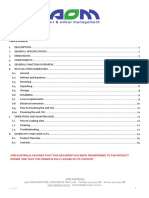 AOM MISTBOX 600 - Equipment Specifications