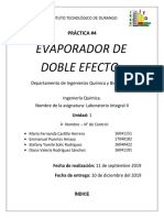 Práctica #4 - Evaporador Doble Efecto