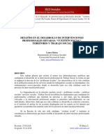 Desafíos en El Desarrollo de Intervenciones Profesionales Situadas. Cuestión Social Territorio y Trabajo Social.