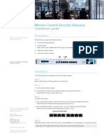 Mission Control Security Gateway: Installation Guide