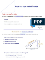 Finding An Angle in A Right Angled Triangle PDF