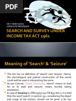 Search Seizure Income Tax Act