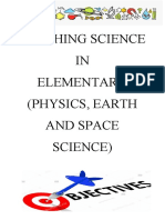 Teaching Science IN Elementary (Physics, Earth and Space Science)