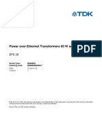 Power Over Ethernet Transformers 60 W Series: Series/Type: B82806D Ordering Code: B82806D0060A