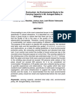 The Essence of Ecotourism An Environmental Study To The Application of Carrying Capacity in Mt. Gulugud Baboy in Batangas