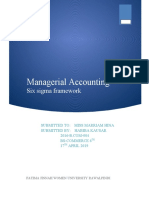 Managerial Accounting: Six Sigma Framework