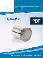 Hydro-Mix: Flush Mount Microwave Moisture Sensor For Mixers and Conveyors