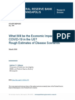 What Will Be The Economic Impact of COVID-19 in The US? Rough Estimates of Disease Scenarios