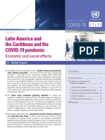 Latin America and The Caribbean and The COVID-19 Pandemic