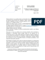 Análisis y Vínculos Entre La Literatura y Periodismo