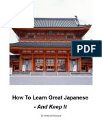 How To Learn Great Japanese and Keep It - 2 PDF