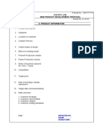  New Product Development Format