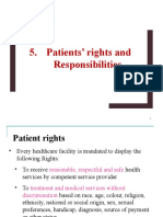 5 - Patients' Rights and Responsibilities