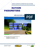 Calibration Parameters: Vsi-2.0 LPG Universal