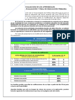 Tercera y Evaluación Final. Educación Primaria