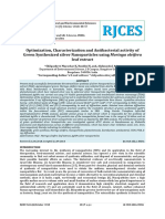 Optimization, Characterization and Antibacterial Activity of Green Synthesized Silver Nanoparticles Using Moringa Oleifera Leaf Extract