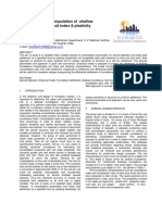 Quick Settlement Computation of Shallow Foundations Using Soil Index & Plasticity Characterisitics