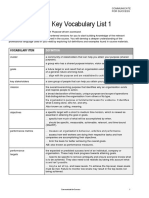 ACF5100 - Key Vocabulary List 1 PDF