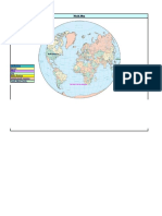 World Map: Middle East Europe Africa Asia North America Central, South America South West Pacific