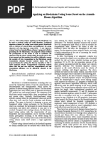 A Signature Scheme Applying On Blockchain Voting Scene Based On The Asmuth-Bloom Algorithm