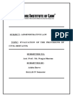 Subject: Administrative Law