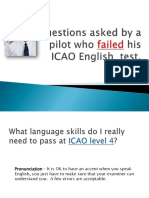 Icao English Test Questions