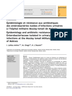 Article Épidémiologie Et Résistance Aux Antibiotique PDF