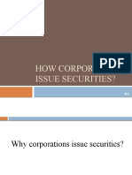 How Corporations Issue Securities