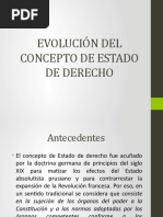 Evolución Del Concepto de Estado de Derecho