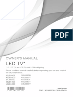 Led TV : Owner'S Manual