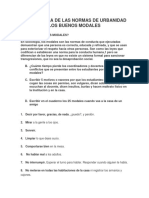 Importancia de Las Normas de Urbanidad - Los Modales