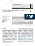 The Effect of Slow Pyrolysis On The Conversion of Packaging Waste Plastics (PE and PP) Into Fuel PDF