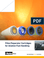 Filter/Separator Cartridges For Aviation Fuel Handling