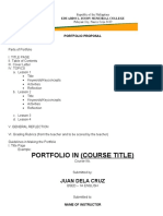 Portfolio in (Course Title) : Juan Dela Cruz