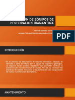 Mantencion de Equipos de Perforacion Diamantina