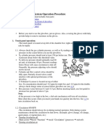 M-Braun Glovebox System Operation Procedure