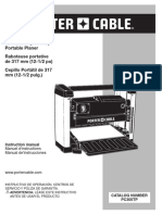 12-1/2 Inch (317 MM) Portable Planer Raboteuse Portative de 317 MM (12-1/2 Po) Cepillo Portátil de 317 MM (12-1/2 Pulg.)