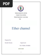 Ether Channel: Prepared By: Rezdar Hassan Superviced: Mr.s Shilan Abdullah