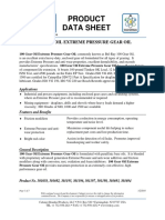 Product Data Sheet: 100 Gear Oil Extreme Pressure Gear Oil