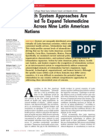 Health System Approaches Are Needed To Expand Telemedicine Use Across Nine Latin American Nations