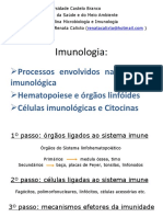 Aula 8 - Hematopoiese, Orgaos Linfoides, Celulas e Citocinas - Resumida