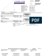 Blood Glucose Report: Result