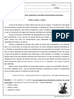 Interpretacao de Texto Fisica e Violino o Dueto 7º Ano Respostas PDF