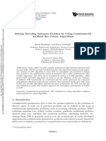 1st Reading: Solving Traveling Salesman Problem by Using Combinatorial Artificial Bee Colony Algorithms