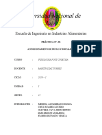 Informe 01 Fisiologia Post Cosecha