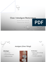 Class I Amalgam Restorations: Operative Dentistry Dent 335 Mohammad Atieh, BDS, MS